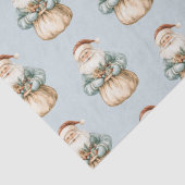 クリスマスブルーグリーンサンタ 薄葉紙 (詳細)