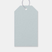 クリスマスブルーグリーンディアー ギフトタグ (裏面)