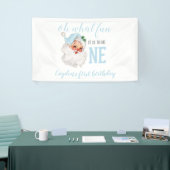 クリスマスブルーサンタファースト誕生日 横断幕 (トレードショー)