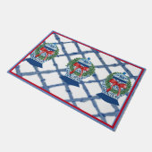 クリスマスブルージンジャージャーズDoormatウェルカムマット ドアマット (アングル)