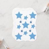 クリスマスブルースターフラットグリーティングカード カード (正面/裏面インサイチュ)