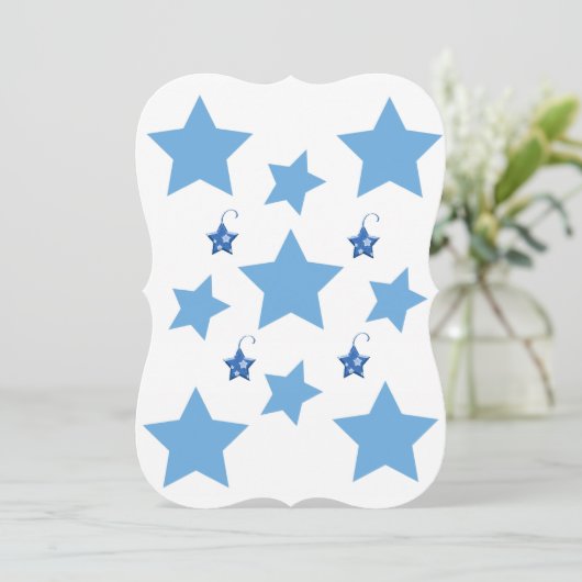 クリスマスブルースターフラットグリーティングカード カード (スタンド正面)