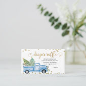 クリスマスブルートラックおむつラッフルエンクロージャカード エンクロージャーカード (スタンド正面)