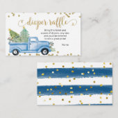 クリスマスブルートラックおむつラッフルエンクロージャカード エンクロージャーカード (正面/裏面)