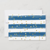 クリスマスブルートラックベビーシャワーサンキューカード サンキューカード (裏面)