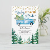 クリスマスブルートラックベビー外は寒い 招待状 (スタンド正面)