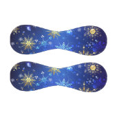 クリスマスブルーバックグラウンドと黄金の雪片 野球ボール (パネル)