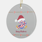 クリスマスブルーバードキャンディデコカスタムー年 セラミックオーナメント (左)