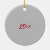 クリスマスブルーバードキャンディデコカスタムー年 セラミックオーナメント (裏面)