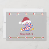 クリスマスブルーバードキャンディデコーカスタマイズ可能文字 シーズンカード (正面)