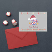 クリスマスブルーバードキャンディデコーカスタマイズ可能文字 シーズンカード