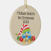 クリスマスブルーバードセラミックオーナメント セラミックオーナメント (右)