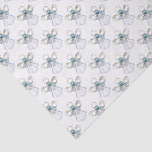 クリスマスブルーフィリグリー天使の信仰 薄葉紙 (詳細)