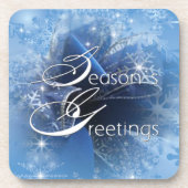 クリスマスブルーリボンコースター コースター (正面)