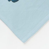 クリスマスブルー冬トリオチリンと私のノミー フリースブランケット (角)