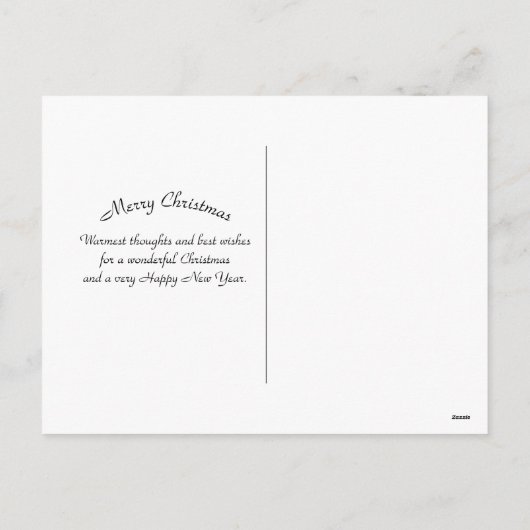 クリスマスブルー出生水彩 シーズンポストカード (裏面)