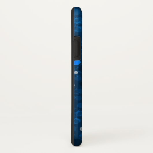クリスマスブルー抽象芸術パターンの魔法 Case-Mate iPhoneケース (裏面/右)