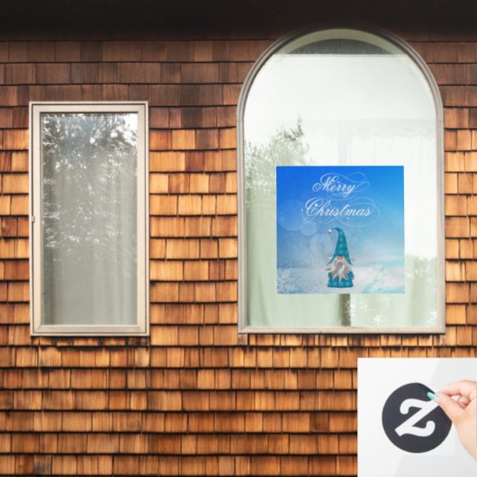 クリスマスブルー格言ウィンドウの固定 ウィンドウサイン (ホームウィンドウ)