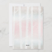 クリスマスブルー赤面ピンクタイポグラフィホリデーフォト シーズンカード (裏面)