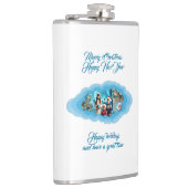 クリスマスブルー フラスク (右)