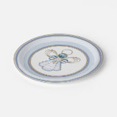 クリスマスブルー/金ゴールド天使の信仰の映画 ペーパープレート (アングル)