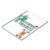 クリスマスブレインストーミング進行中のノートブック ノートブック (左側)