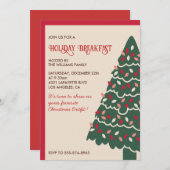 クリスマスブレックファーストクラシック招待状ジャイアントツリー 招待状 (正面/裏面)