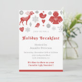 クリスマスブレックファーストクラシック招待状ノルディックグレー 招待状 (スタンド正面)