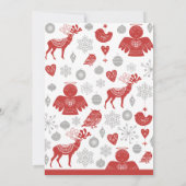 クリスマスブレックファーストクラシック招待状ノルディックグレー 招待状 (裏面)