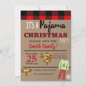 クリスマスブレックファーストパジャマパーティーホリデー 招待状 (正面)