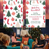 クリスマスブレックファースト招待状クリスマスパターン 招待状