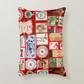 クリスマスブロックイラストレーションマス アクセントクッション (正面(垂直))