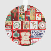 クリスマスブロックイラストレーションマス オーナメント (裏面)