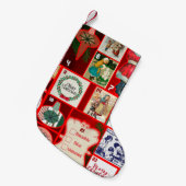 クリスマスブロックイラストレーションマス スモールクリスマスストッキング (正面 (吊り時))