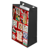 クリスマスブロックイラストレーションマス スモールペーパーバッグ (裏面アングル)