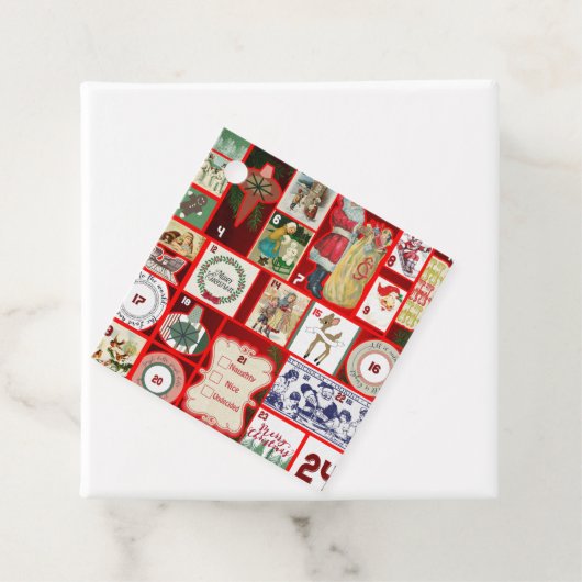 クリスマスブロックイラストレーションマス フェイバータグ (インサイチュ)