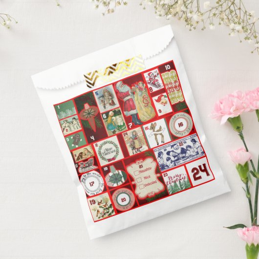 クリスマスブロックイラストレーションマス フェイバーバッグ (封をした状態)