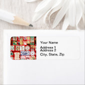 クリスマスブロックイラストレーションマス ラベル (インサイチュ)