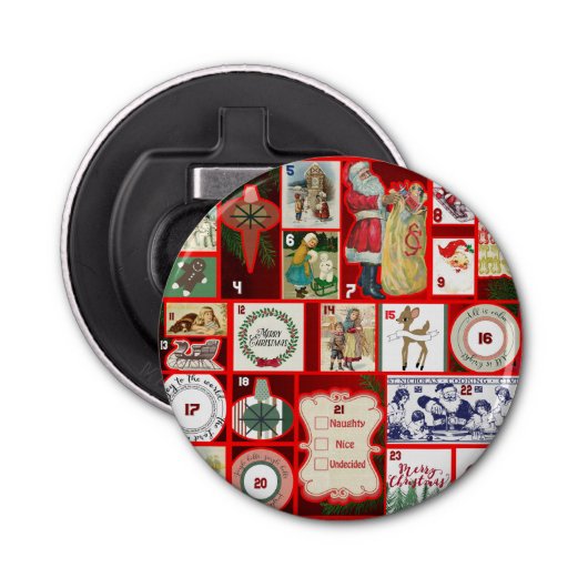 クリスマスブロックイラストレーションマス 栓抜き (正面)