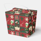 クリスマスブロック – パーティーの好意ボックス、テイクアウトボックス フェイバーボックス (裏面サイド)