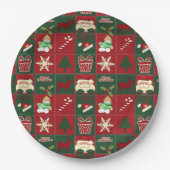 クリスマスブロック – 紙プレート ペーパープレート (正面)
