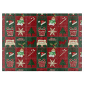 クリスマスブロック–15x11ガラス切断板 カッティングボード (正面)