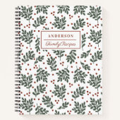 クリスマスブロージズファミリーレシピ ノートブック (正面)