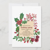 クリスマスブロージホリデーパーティー 招待状 (正面)