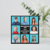 クリスマスブンチ キャンピー レトロ テレビ 面白い フォト シーズンカード (スタンド正面)