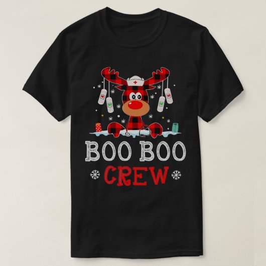 クリスマスブークルートインデナーナースバッファロープライ Tシャツ (デザイン正面)