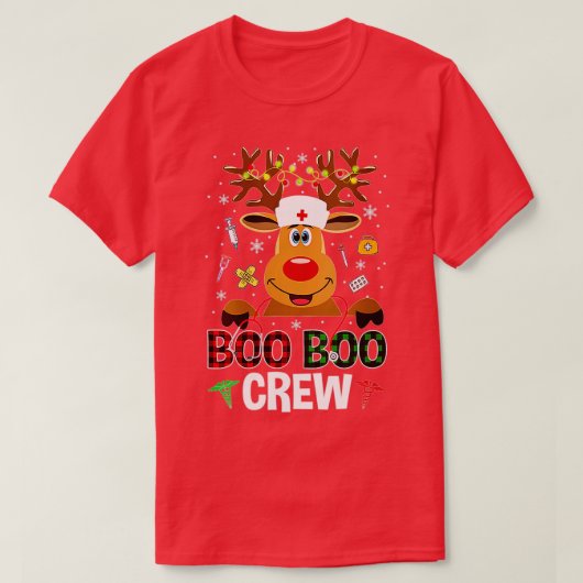 クリスマスブークルートインデナーナースバッファロープライ Tシャツ (デザイン正面)