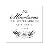 クリスマスブーケファミリーネーム差出人住所 セルフインキングスタンプ (デザイン)