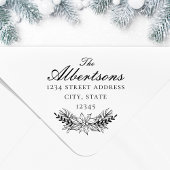 クリスマスブーケファミリーネーム差出人住所 セルフインキングスタンプ