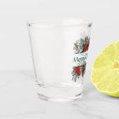 クリスマスブーケ縁ど ショットグラス (左)